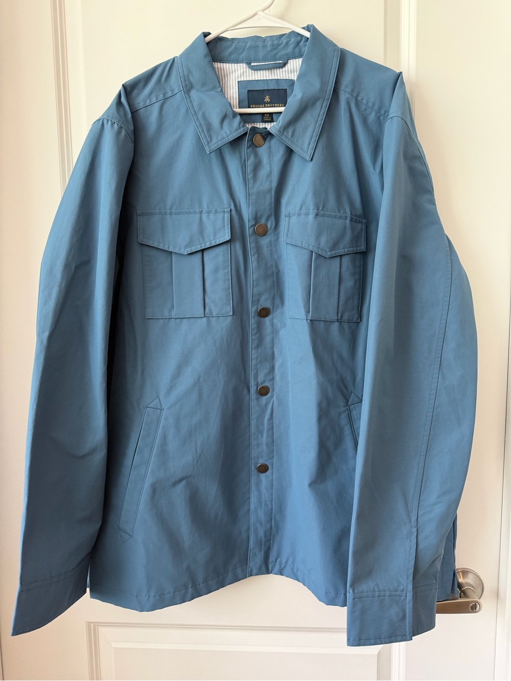 Brooks Brothers Men’s Slate Blue Military Field Jacket